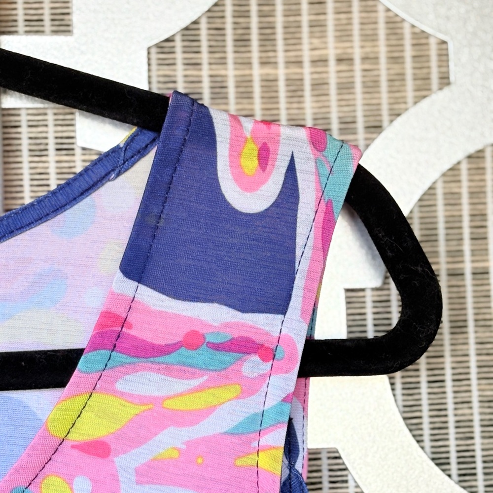 Simply Southern Asymmetrical Starfish Dress - Pink and Blue - Picture 7 of 8